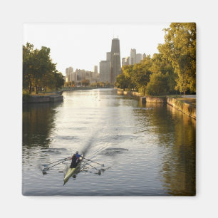Imán Chicago, Illinois, Rowers, laguna Lincoln Park