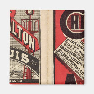 Imán Chicago y Alton Railroad