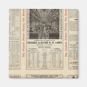 Imán Chicago y Alton Railroad 3