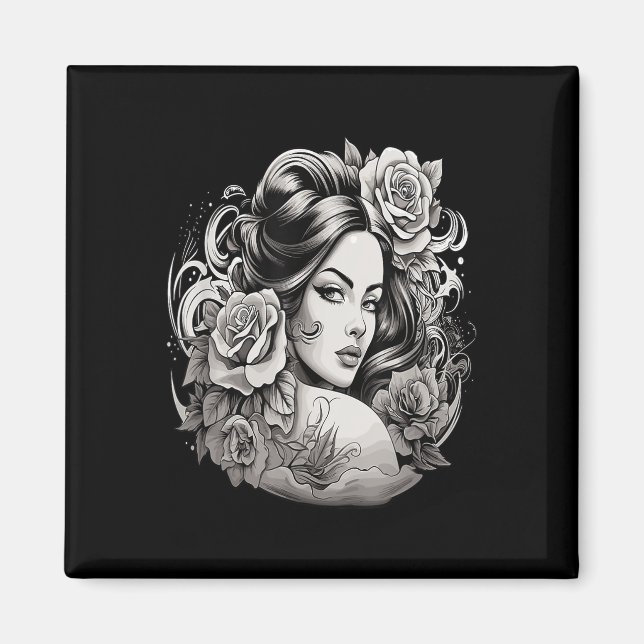Imán Chicano Chicana La Raza Barrio Tattoo Muerte _2 (Frente)