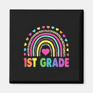 Imán Chicas arcoiris de primer grado de equipo de profe