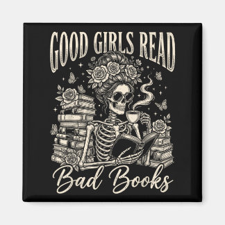Imán Chicas Buenas Leen Libros Malos Divertido Lector d
