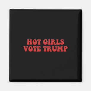 Imán Chicas Calientes Votan Trump Votando Trump Elecció