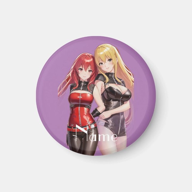 Imán Chicas Cuadros Anime Thunder_Cove (Frente)