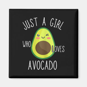 Imán Chicas de aguacate y amantes de la fruta de aguaca