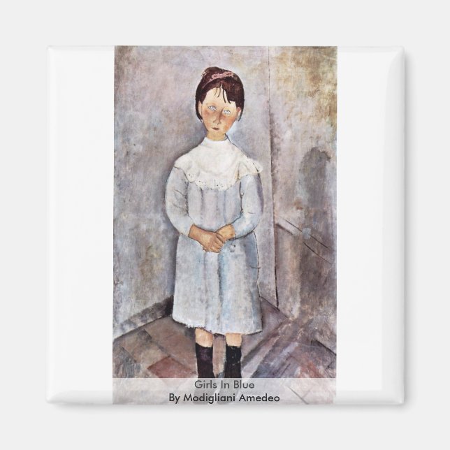Imán Chicas De Azul De Modigliani Amedeo (Frente)