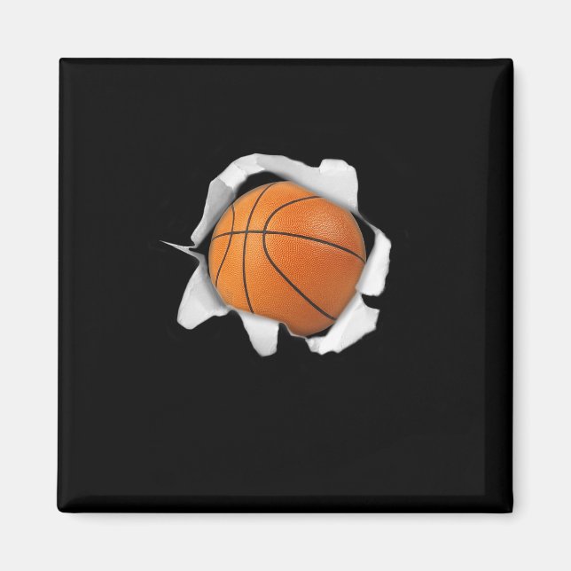 Imán Chicas de Básquetbol Lover Tee Ball (Frente)