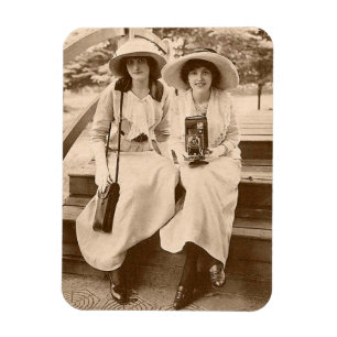 Imán chicas de cámara de aproximadamente 1910