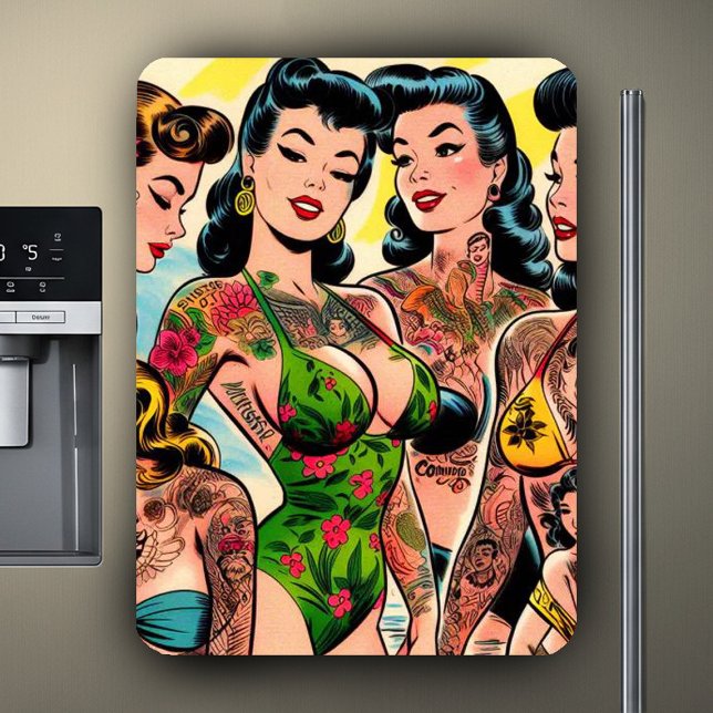 Imán Chicas de Cómic Tatuadas (Subido por el creador)