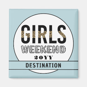Imán Chicas de fin de semana Chicas personalizados viaj