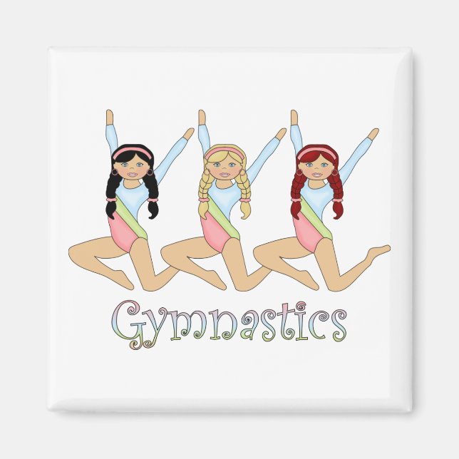 Imán chicas de gimnasia (Frente)