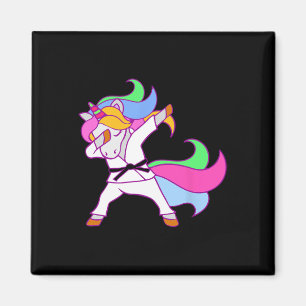 Imán Chicas de Karate Unicorn