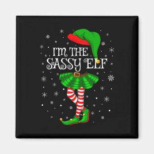 Imán Chicas de la familia I'm The Sy Elf Christm