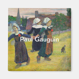 Imán Chicas de Paul Gauguin Breton bailando, Pont-Aven