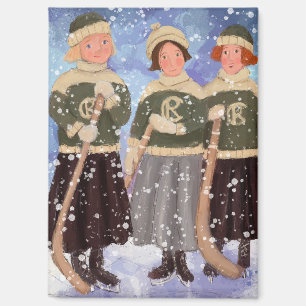 Imán Chicas de Prairie en invierno