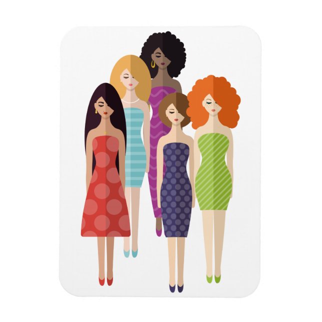 Imán Chicas de primavera (Vertical)