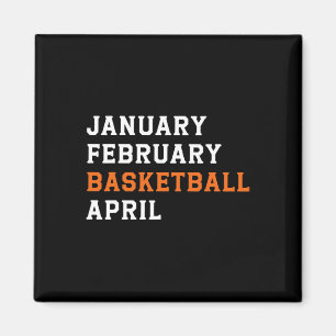 Imán Chicas de Retro Son de Enero del Baloncesto de Feb