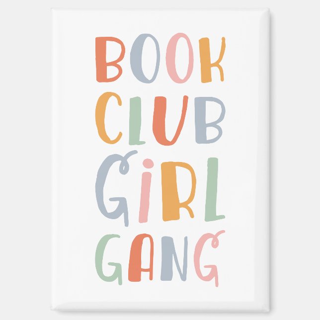 Imán Chicas del Club de Lectura (Anverso)