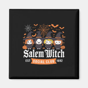 Imán Chicas del Club Social Halloween Witch Est 1692