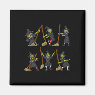 Imán Chicas del Halloween Dancing Witch Dance Challenge