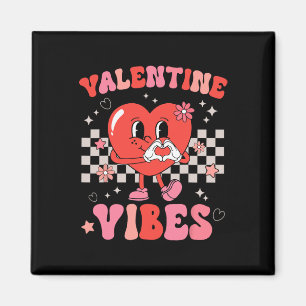 Imán Chicas Día de San Valentín de Groovy Valentine Vib