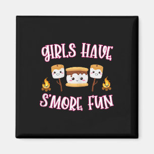 Imán Chicas Divertidas De Camping Smores Tienen Más Div