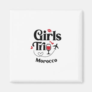 Imán Chicas Divertidas Viaje a Marruecos Vino Vacacione