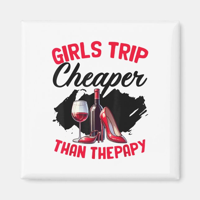 Imán Chicas Divertidas Viaje de Despedida de Soltera Fi (Frente)