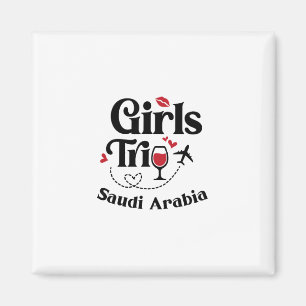 Imán Chicas Divertidas Viaje de Vino Arabia Saudita Vac