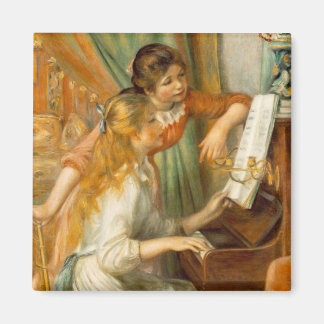 Imán Chicas en el piano