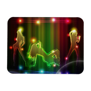 Imán Chicas fiestas Modernas y modernas luces neón