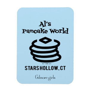 Imán Chicas Gilmore Logo del mundo del panqueque de Al