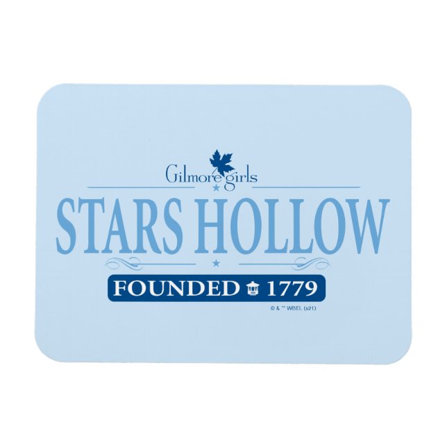 Imán Chicas Gilmore | Logotipo de Stars Hollow (Horizontal)