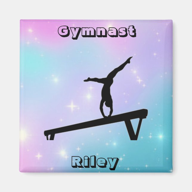 Imán Chicas Gimnasia Gimnasia Equilibrio Beam (Frente)