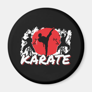 Imán Chicas Karate - Tema japonés patriótico