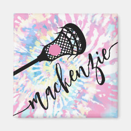 Imán Chicas Lacrosse Deportes Fridge Dye Locker