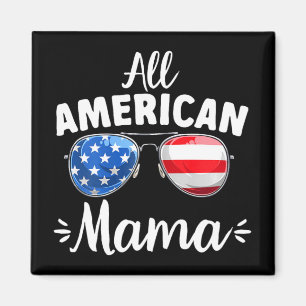 Imán Chicas Mama Totalmente Americana 4 De Julio