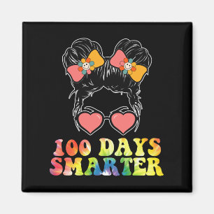Imán Chicas más inteligentes 100 días Moño desordenado