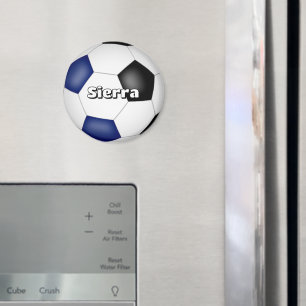 Imán chicas masculinos colores de equipo negro azul