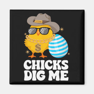 Imán Chicas Me Dig Dig Divertido Feliz Domingo De Pascu