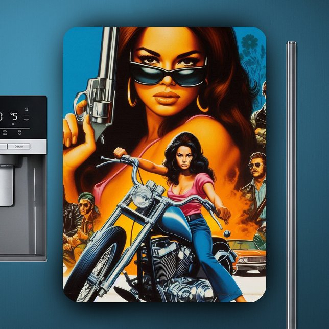 Imán Chicas Moteras Retro (Subido por el creador)