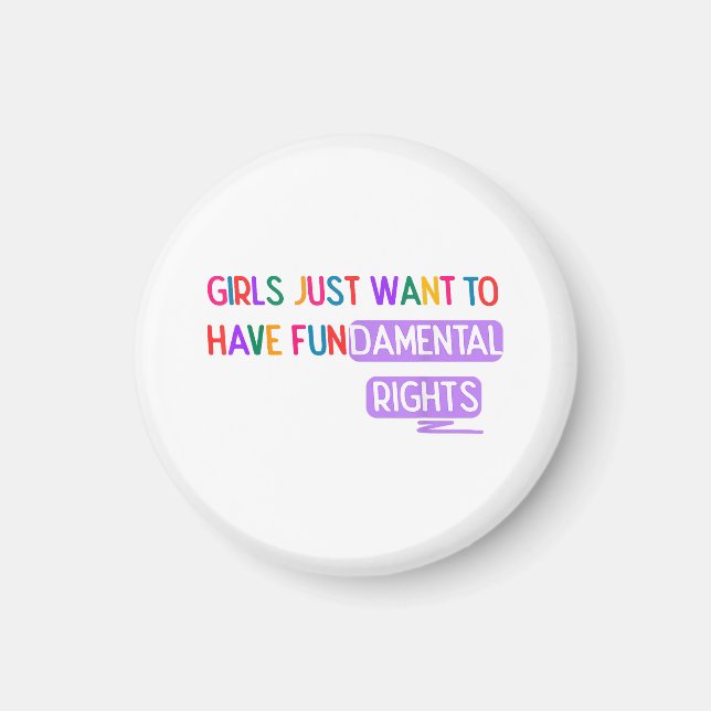 Imán Chicas quieren tener Derechos Fundamentales Derech (Frente)