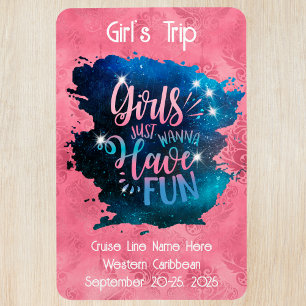 Imán Chicas rosas solo quieren divertirse con la decora