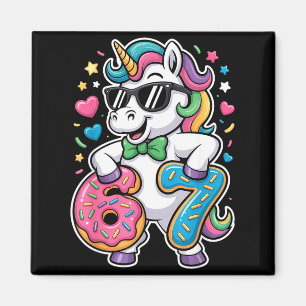 Imán Chicas Unicornio Divertidas Meme Niños Seis Siete