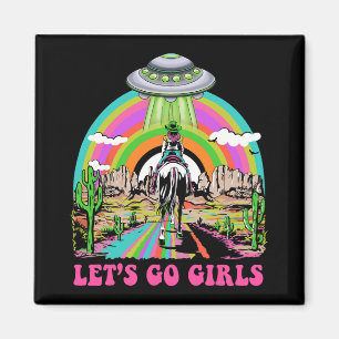 Imán Chicas Vamos Retro Espacio Desierto Vaquera Solter