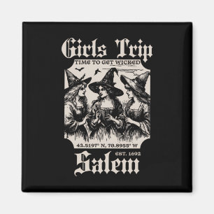 Imán Chicas Viajan Salem 1692 Perdieron A Una Bruja