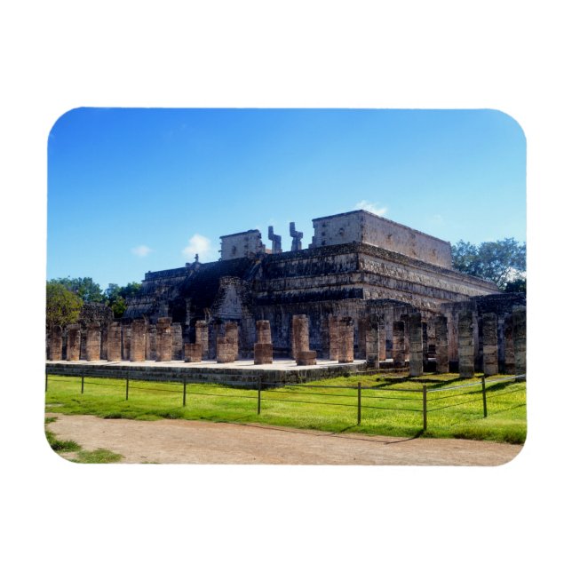 Imán Chichen Itza. Guerreros del templo (Horizontal)