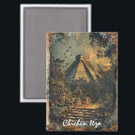 Imán Chichen Itza México Viajes de arte<br><div class="desc">Esta es una impresionante obra de arte de Chichen Itza en un imán que presenta el famoso monumento y destino de viajes en México. Funciona como un recuerdo de viaje y una idea de regalo para cada turista. Haga de este producto su propio y compre ahora.</div>