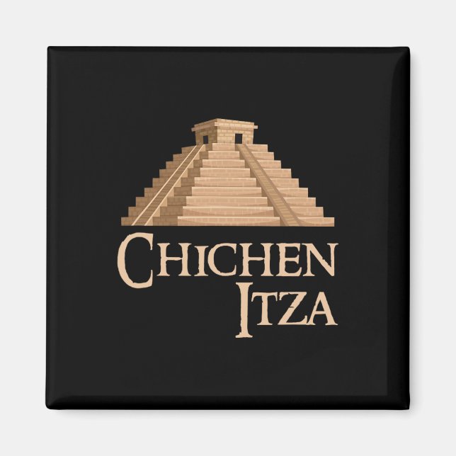 Imán Chichen Itza y Pirámide para Verano Arqueológico (Frente)