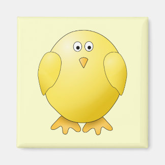 Imán Chick Amarillo. Pequeño Ave.